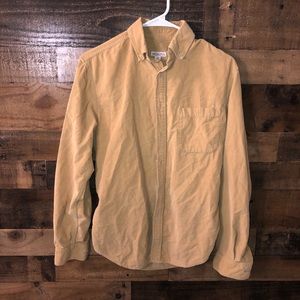 Tan corduroy button up shirt